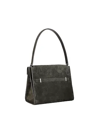 TORY BURCH | Bolso de cuero - Bolso de hombro LEE RADZIWILL Large | dunkelgrün